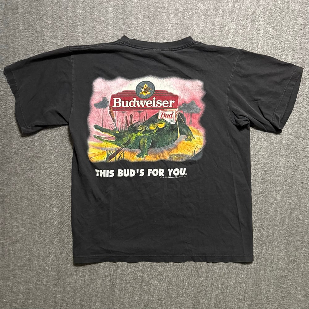 Image of 1990s Budweiser “This Buds For You” Graphic Tee (L)