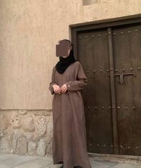 Image 3 of Beige Corduroy Abaya