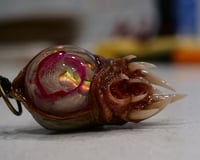 Image 14 of Little Magenta Monster Toothy pendant, OOAK,