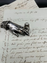 Image 4 of Magnifique bague en argent massif poinçonné, zircon synthétique, début 1900