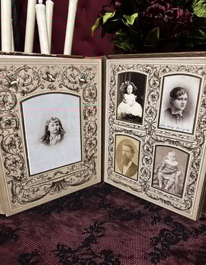 Image of Victorian Cabinet Cards Photo Album 