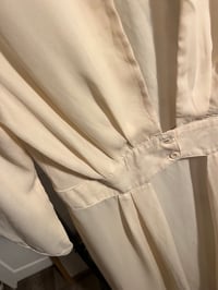 Image 3 of sheer cream high low shirt