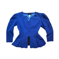Image 2 of Parisian Brand Blue Peplum Jacket