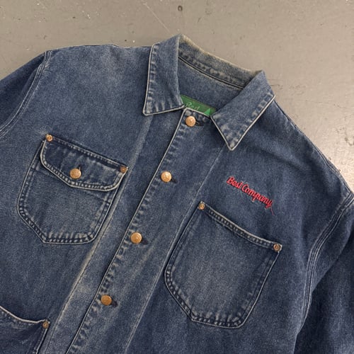 Image of 1980s Best Company Denim Chore Jacket, size large