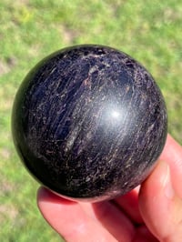 Image 4 of Charoite Aegirine & Pyrite 7cm Sphere I Siberia Russia #2877