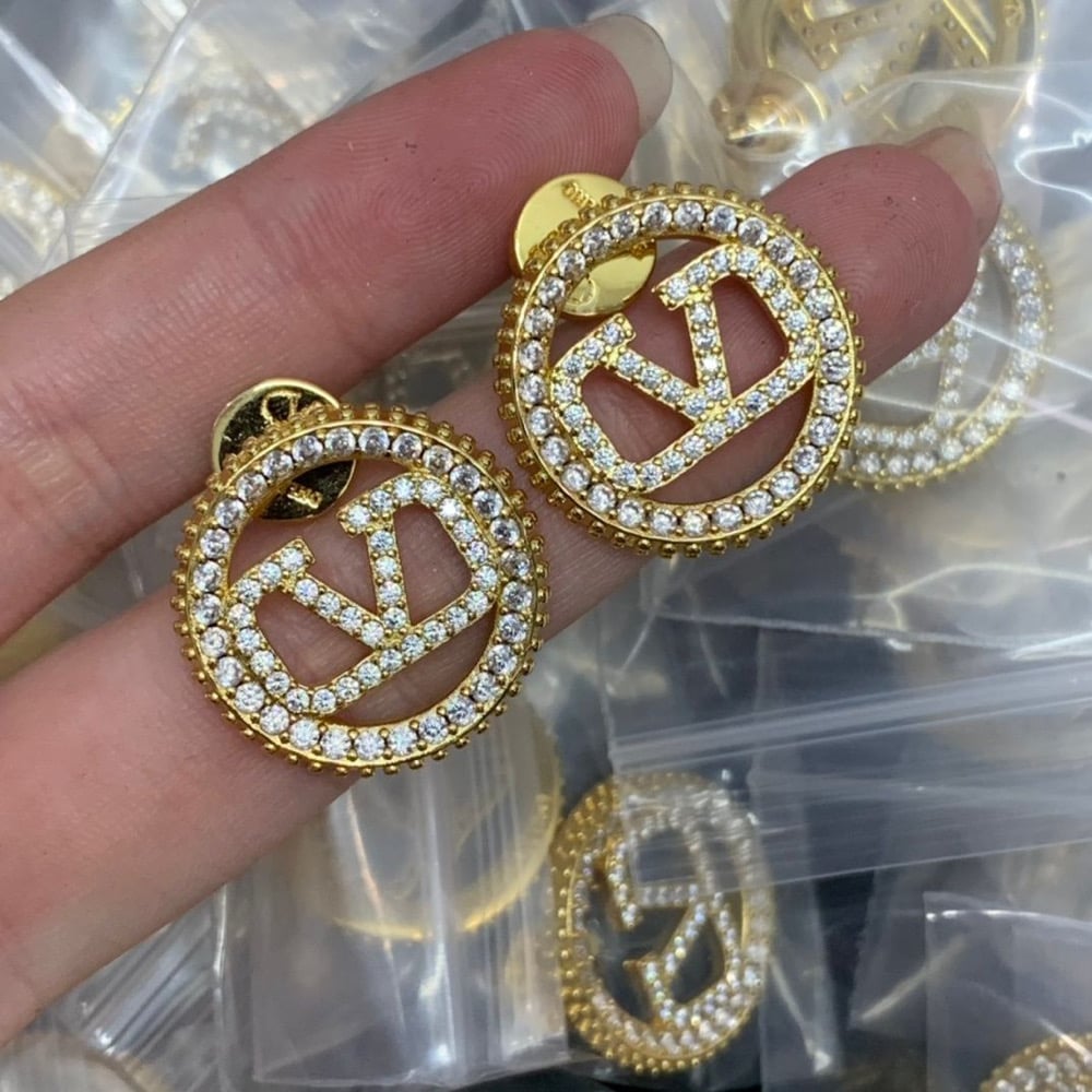 Valantino gold plated Earrings New