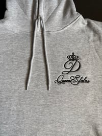 Image 1 of LIGHT GREY Hoodie (Unisex) with Embroidered Logos *Matches Light Grey Joggers