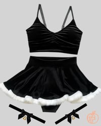 Image 1 of Gothmas collection - Velvet Vixon Set - Black
