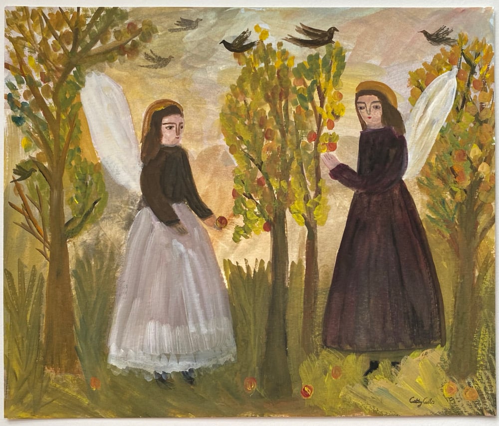 Image of Angels in an orchard (early autumn)