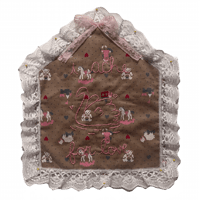 i ache for love embroidered piece