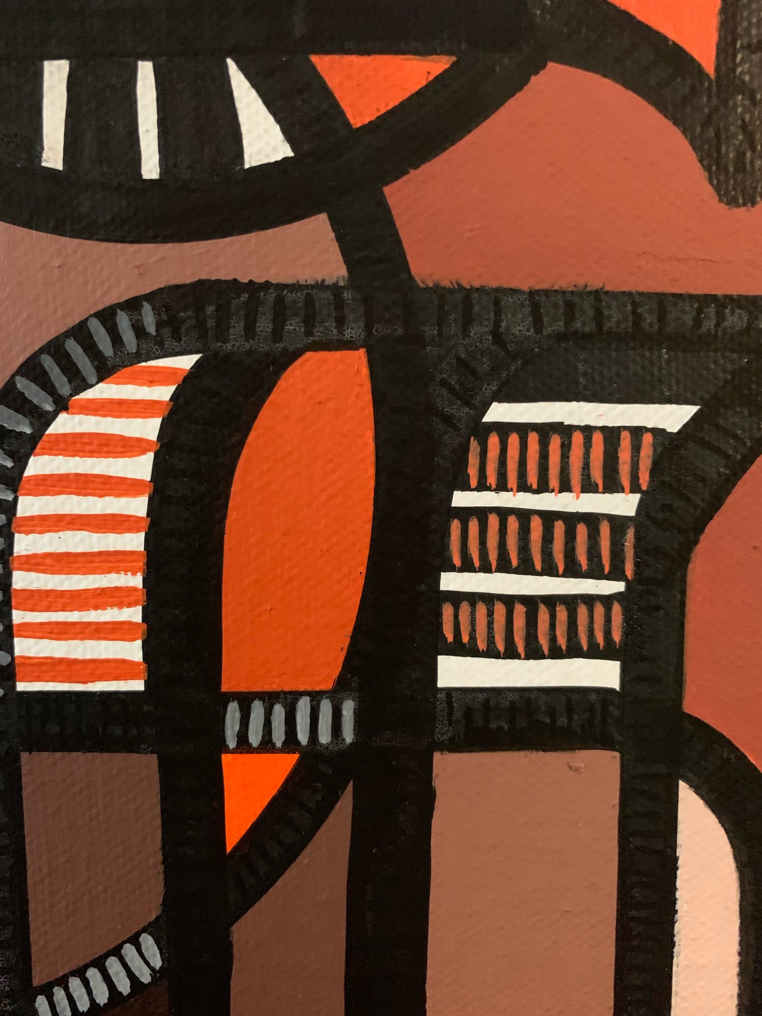 Image of 'Radiant Earth' Acrylic Painting on Stretched Canvas