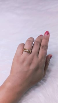 Image 1 of Infinity I_Adjustable American Diamond Ring