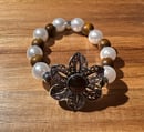 Image 2 of Brown flower bracelet 