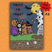 Image 1 of A3 TRICK OR TREAT PRINT 