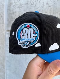 Image 2 of PARTLY CLOUDY CORDUROY CROWN TORONTO BLUE JAYS CUSTOM FITTED CAP