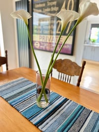 Image 2 of Hand Woven Table Runner - Blue
