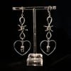 “barbed teeth” dangle earrings 