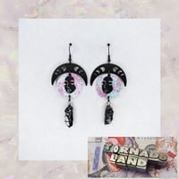 Lunar Phases Moon Goddess Earrings