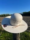 ProHats Hearts Open Crown Straw Hat