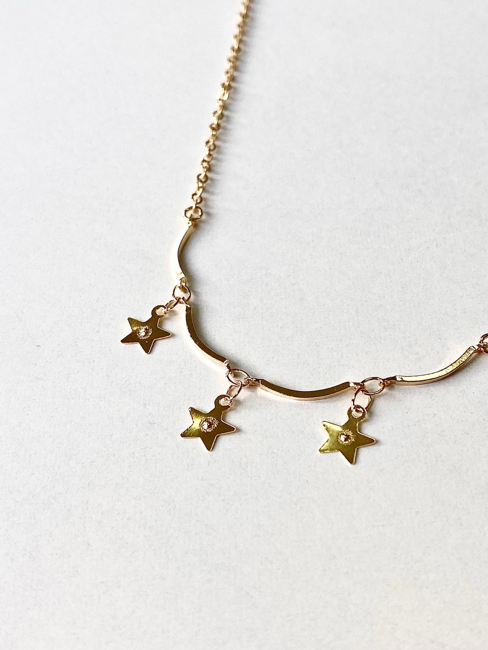 Image of Collier tétoiles en fête (chaîne fine)