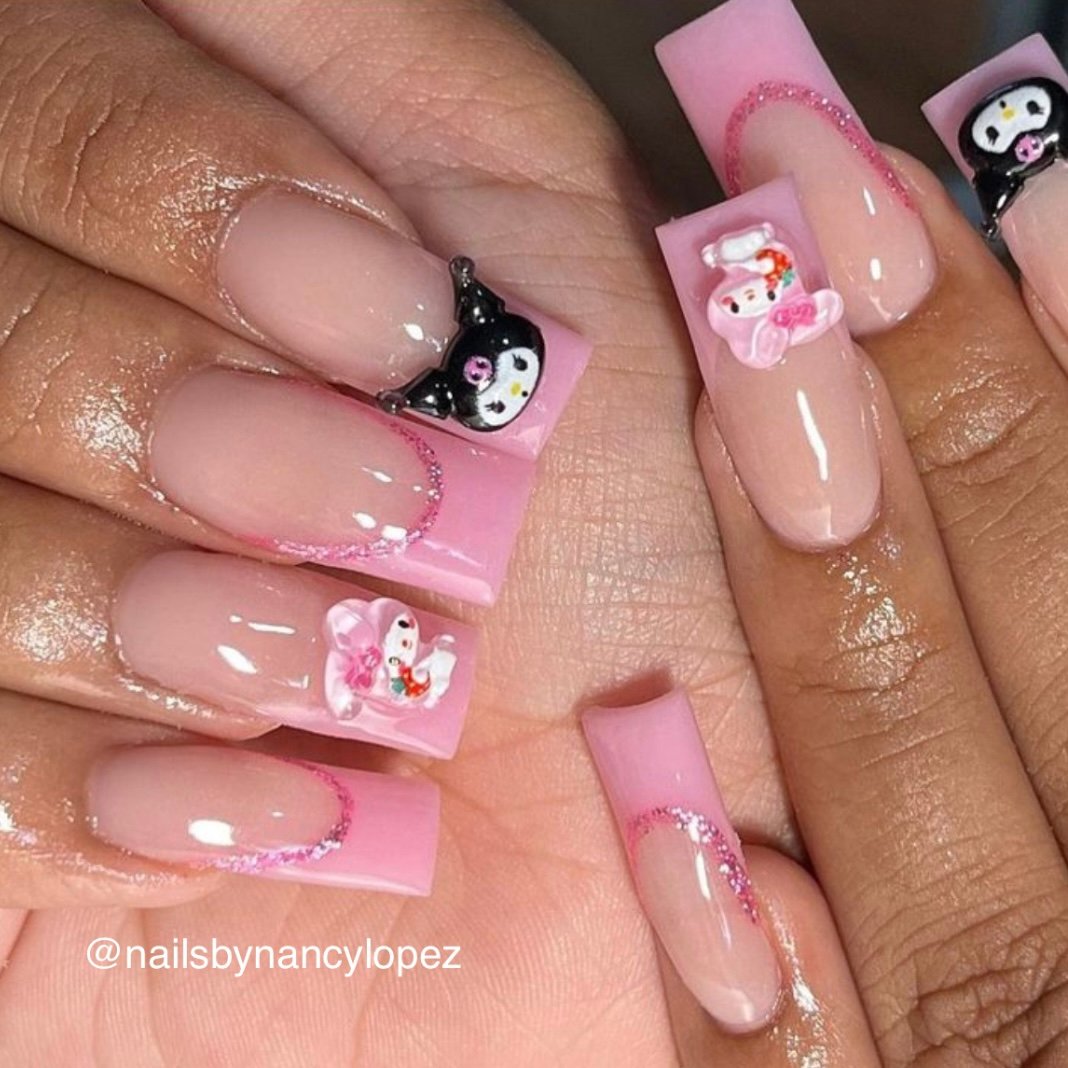 GEL-X NAILS on Instagram: “Spot the Hello Kitty charms