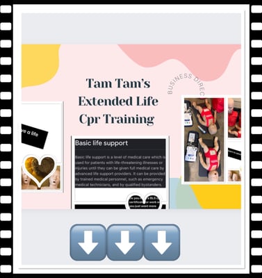 TamTam’s Extended Life Cpr Training(mobile) milage fee may apply  Home