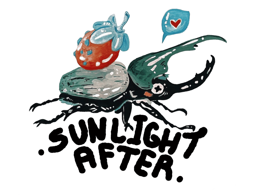 Strawberry Worm 7x7 Art Print SunlightAfter strawberry-worm-7x7-art-print-sunlightafter