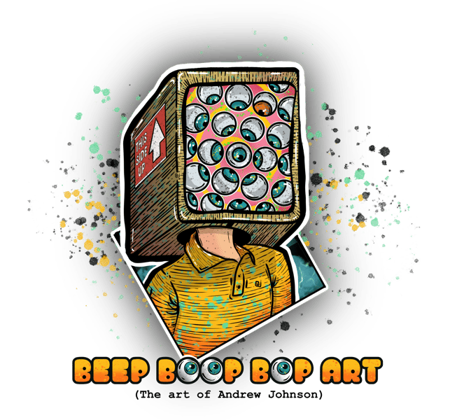 Beep Boop Bop Art Home