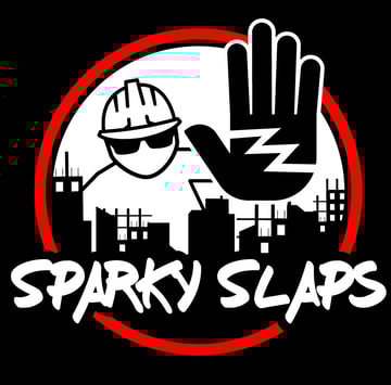 Sparky Slaps Electrician Stickers and Education Home