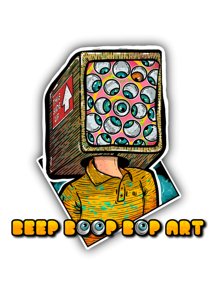 Beep Boop Bop Art Home