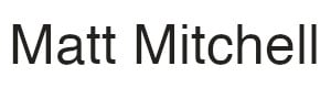 Matt Mitchell Home