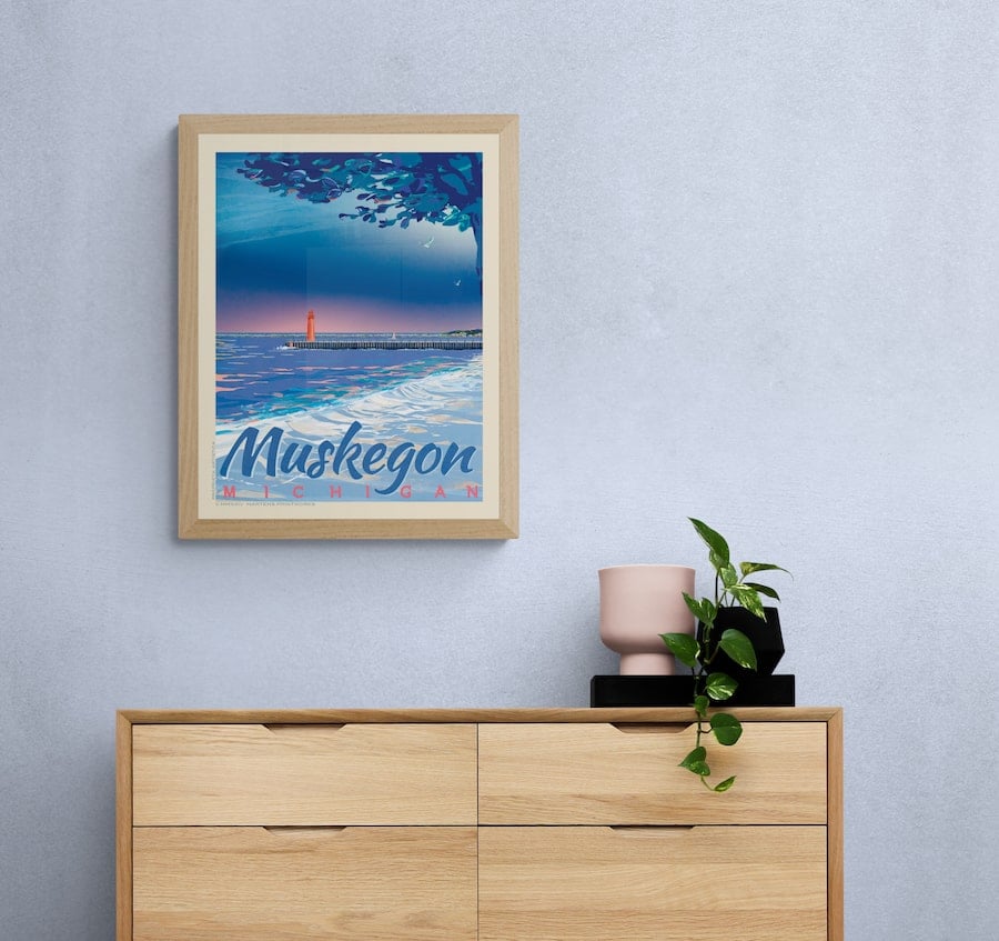 Martens Printworks - Vintage style Michigan Art Prints and Tropical ...