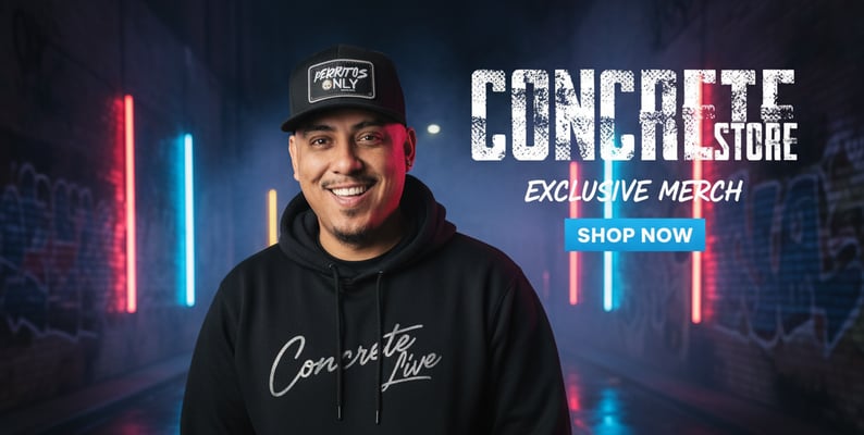 Concrete Merch Shop Home