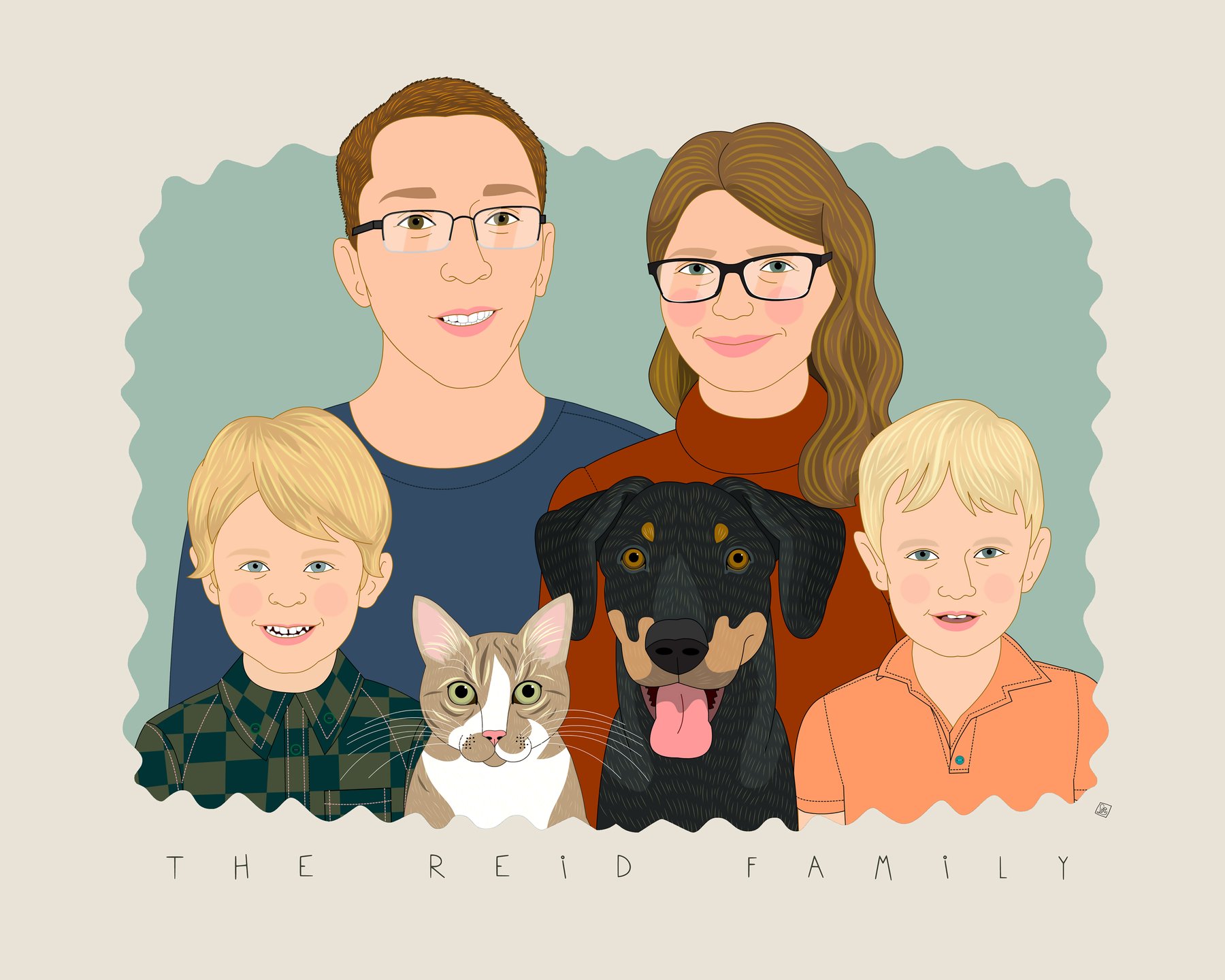 custom portraits by lili di prima