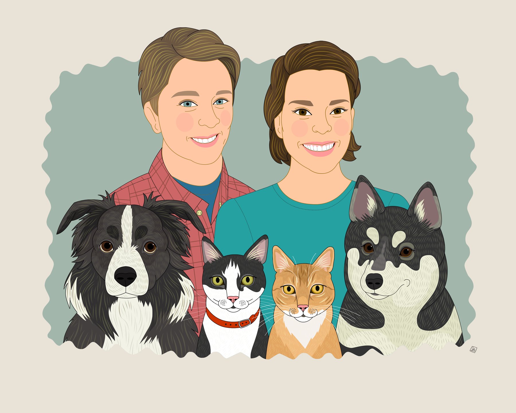custom portraits by lili di prima