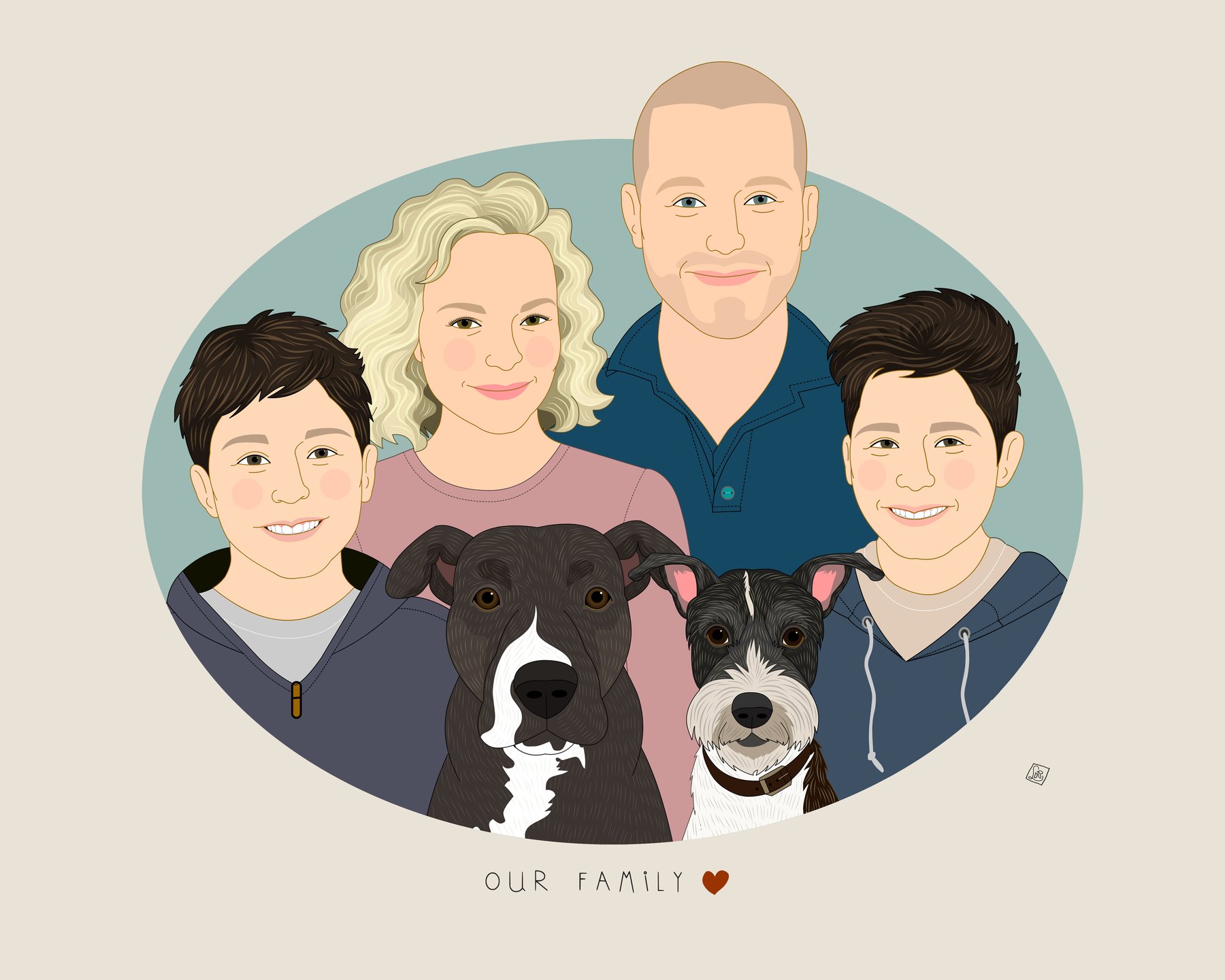 custom portraits by lili di prima