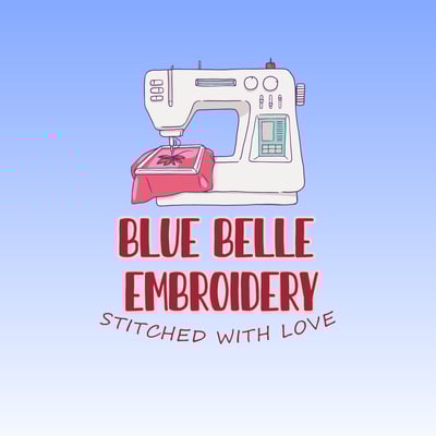 Blue Belle Embroidery