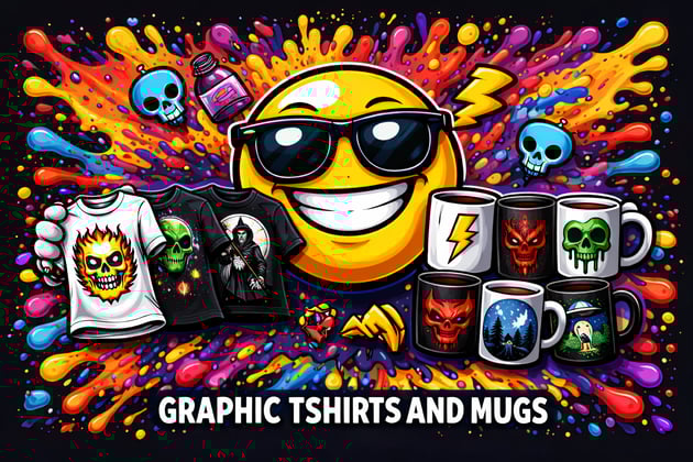 Graphic Tshirts and Mugs Home