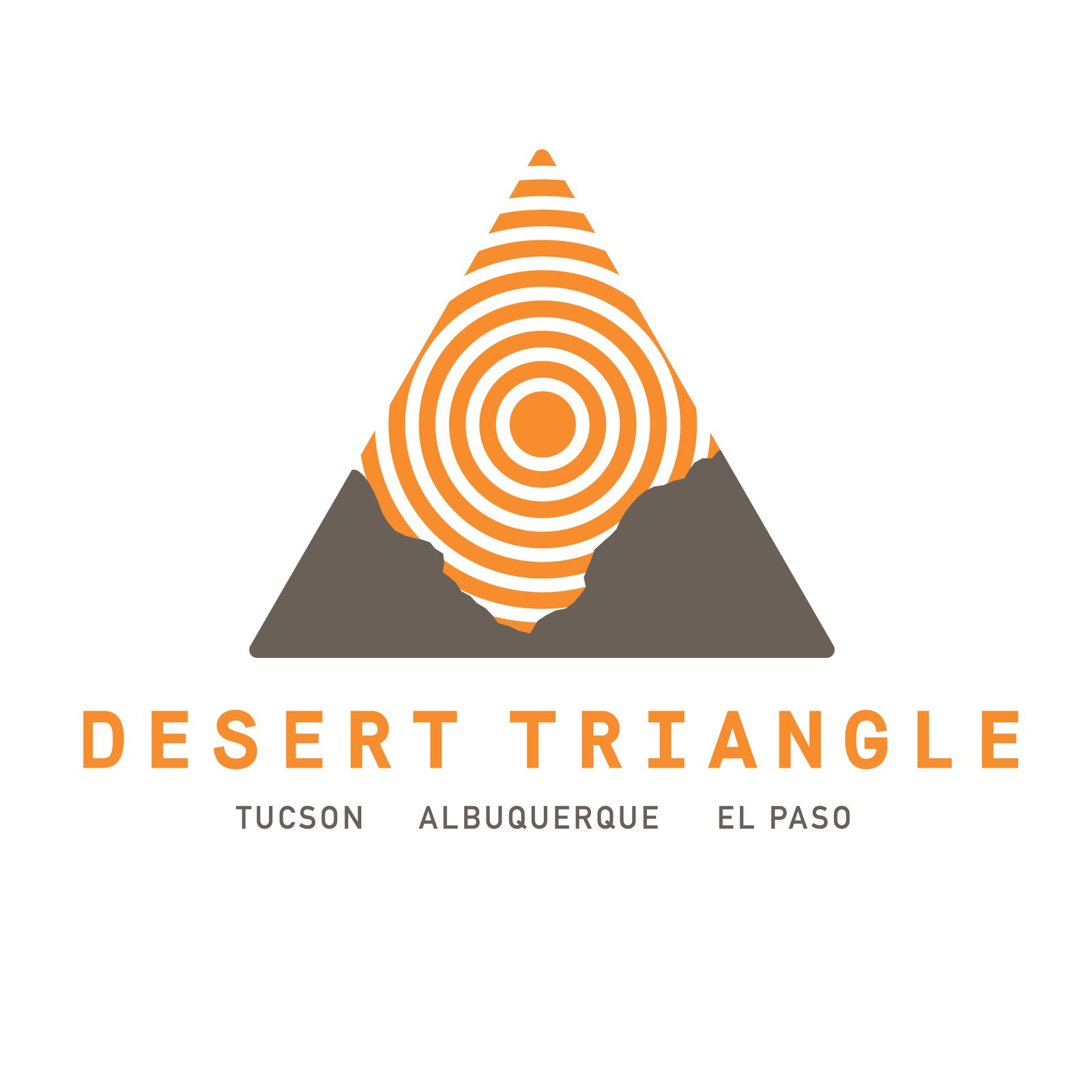 Desert Triangle Print Carpeta