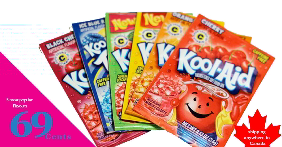 Kool-Aid Grape Unsweetened Soft Drink Mix, 0.14-Ounce Packet