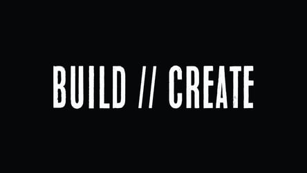 BUILD // CREATE — OG sticker