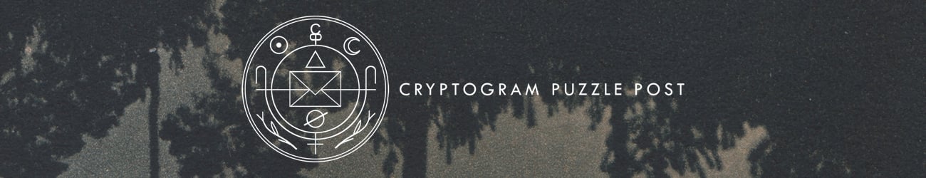 Cryptogram Puzzle Post