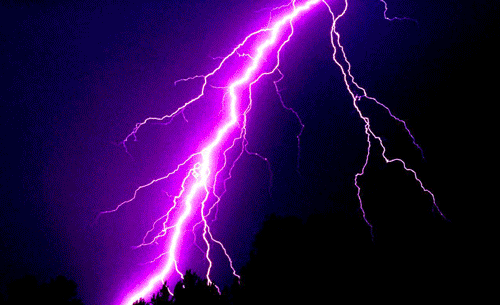 Purple Lightning Storms Gifs