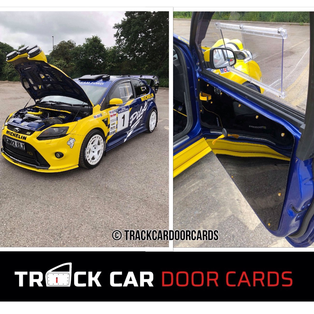 Audi TT mk2 Full Door Card with material door handles