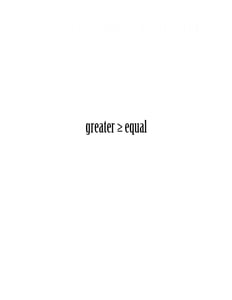 GREATER or EQUAL Home