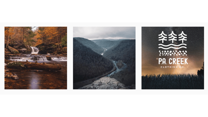 Pennsylvania Creek Clothing Co. Home