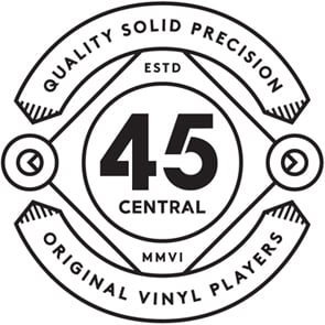 45 CENTRAL Original Vinyl Adapters for playing 7