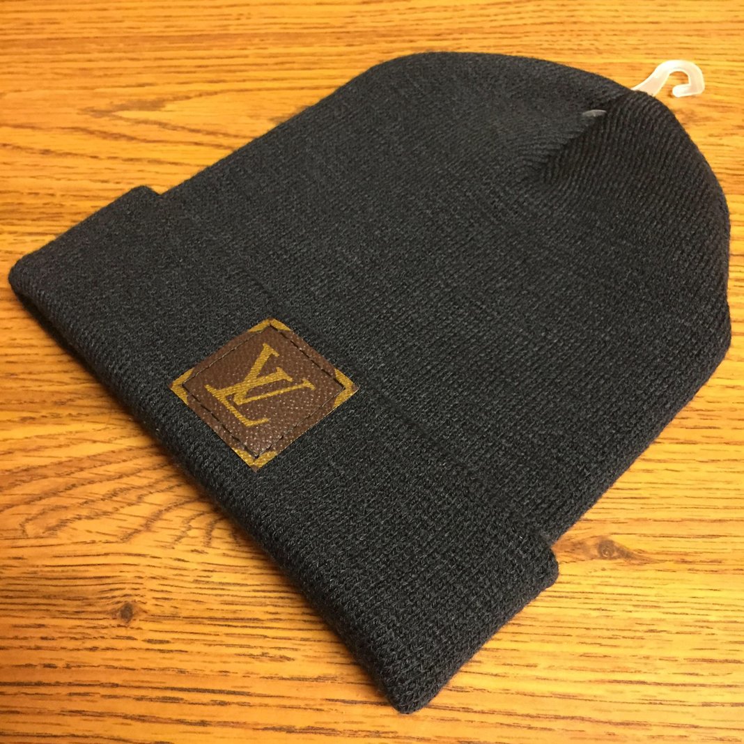 Custom Red LV Beanie