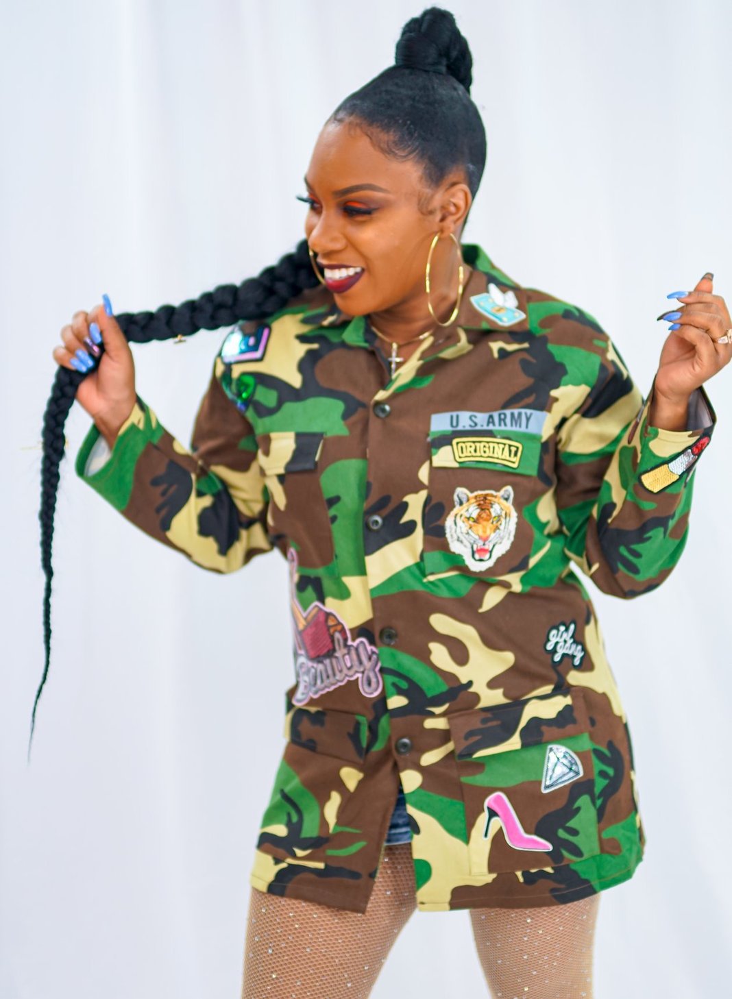 Army fatigue hotsell jacket dress