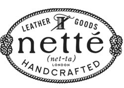 nette'.  leather good.